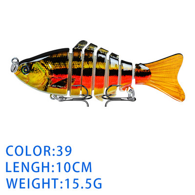 Thekuai Jointed Multi Sections püügilant 10cm 15g17g19g vobler Crankbait kunstlik kõva sööt Swimbait karpkala trollimine