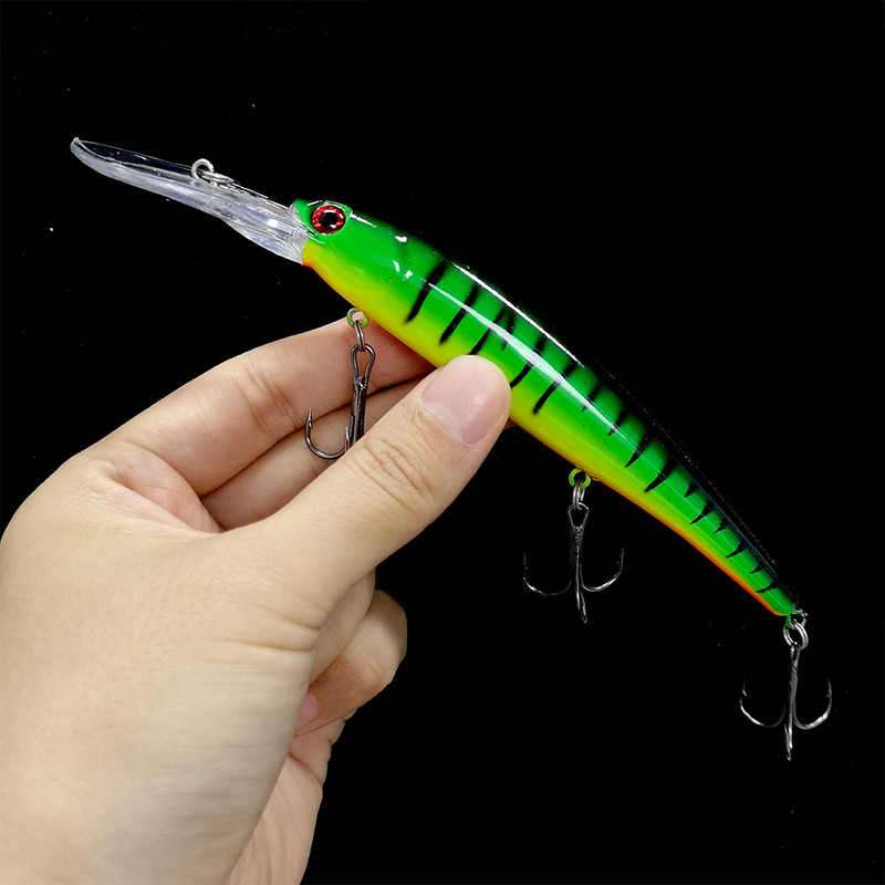 1 buc. 16 cm 20 g de scufundare adâncă nalucă mare Minnow Wobbler momeală tare Crankbait Bass Stiuca biban dispozitiv de pescuit