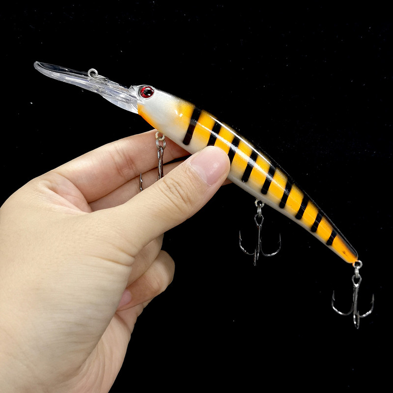 1 buc. 16 cm 20 g de scufundare adâncă nalucă mare Minnow Wobbler momeală tare Crankbait Bass Stiuca biban dispozitiv de pescuit