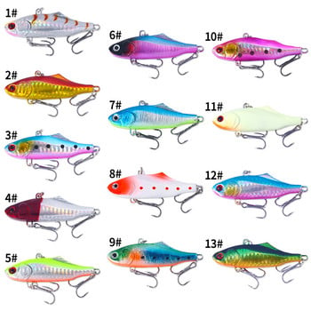 HENGJIA Winter Hard Sea Fis 7cm 24g Winter VIB Fishing Lures Long Shot Sinking Vibration Wobblers Crankbait Isca Artificial