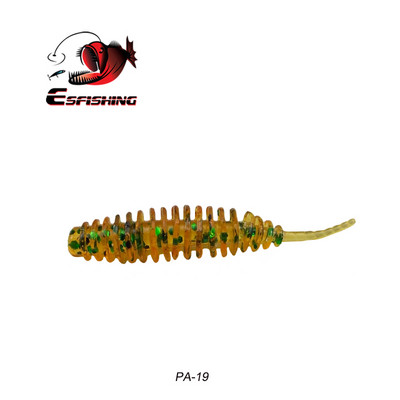 ESFISHING Noua Naluca de pescuit cu vierme Tanta 38mm 90mm 0.35g 7.5g Leurre Peche Naluca de calamar Momeala de pescuit