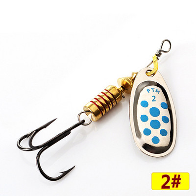 FTK fém spiner csali csali 4g-14g pergető fém horgászkanál csali pisztránghoz sügér csuka lazac Spinnerbait tackle
