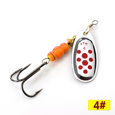 FTK fém spiner csali csali 4g-14g pergető fém horgászkanál csali pisztránghoz sügér csuka lazac Spinnerbait tackle