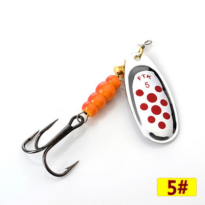 FTK fém spiner csali csali 4g-14g pergető fém horgászkanál csali pisztránghoz sügér csuka lazac Spinnerbait tackle