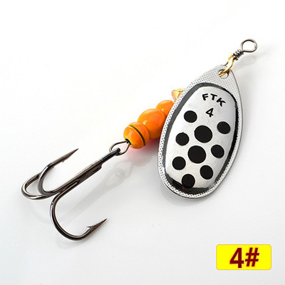 FTK fém spiner csali csali 4g-14g pergető fém horgászkanál csali pisztránghoz sügér csuka lazac Spinnerbait tackle