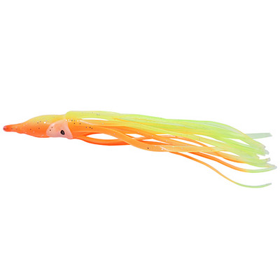 12 τεμαχίων Φούστες Soft Lure Squid 5cm 9cm 11cm Rubber Artificial Bait Lures Octopus Wobblers Tuna Kingfish Sailfish Marlin Baits
