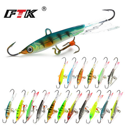 FTK Winter Ice Fishing Lure Balancer 3D Eyes Jig Bait Hard Lure Jigging Uravnoteženi mamac za ribolov za lov smuđa i štuke