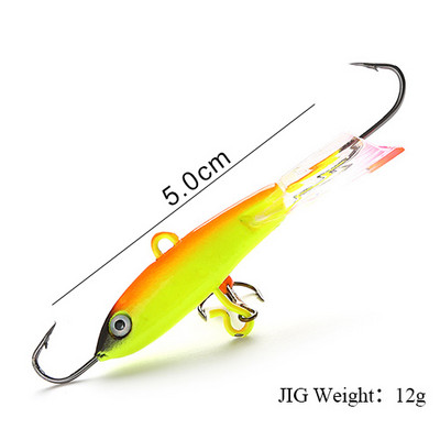 FTK talvine jääpüügi peibutis Balancer 3D Eyes Jig Bait Hard Lure Jigging Balanced Fishing Bait ahvena ja haugi püüdmiseks