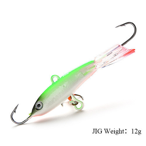 FTK talvine jääpüügi peibutis Balancer 3D Eyes Jig Bait Hard Lure Jigging Balanced Fishing Bait ahvena ja haugi püüdmiseks