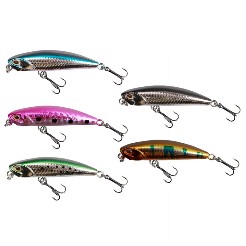 1 db Minnow horgászcsali 53 mm-es 3,3 g 3D Eyes Crankbait wobbler mesterséges műanyag kemény csali horgászfelszerelés