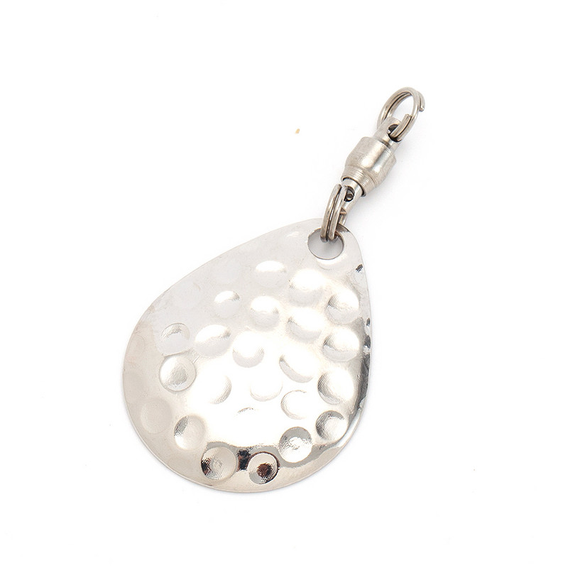 HYBOLAN 6бр. Лъжица за риболовна примамка Направи си сам Конектор Спинъри Пайети Месинг Тип капка Аксесоари Метал Vib Твърда стръв Помощ Композит