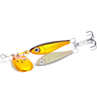 1 bucăți rotativ paiete metal VIB vibrație momeală spinner lingură momeli de pescuit 11g15g 20g jigs pescuit păstrăv momeli tare tackle pesca