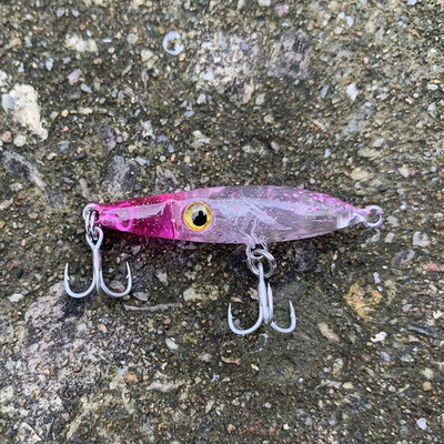HAIMALUO UUS Väikeste kalade kõvad kalapüügi landid Mini uppuv pliiatslant 48 mm 2,8 g forelli ahvena sööt Rolling Fishing Bait Rockfishing