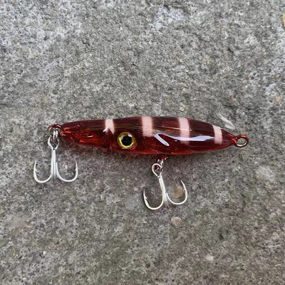 HAIMALUO UUS Väikeste kalade kõvad kalapüügi landid Mini uppuv pliiatslant 48 mm 2,8 g forelli ahvena sööt Rolling Fishing Bait Rockfishing