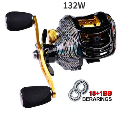 2022 m. naujos „Baitcasting“ ritės 7,2:1 didelės spartos pavaros koeficientas 10 kg maks. „Remsysteem“ „Ultra-Linght“ sūraus vandens ilgo metimo žvejybos ritės