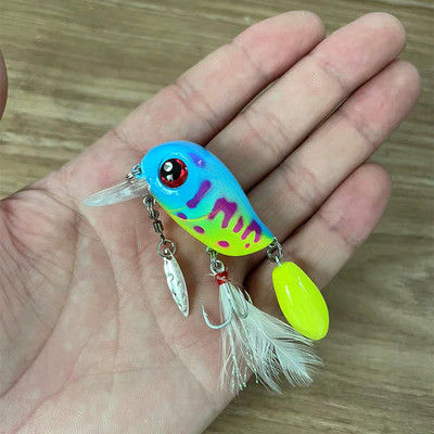 1tk Crankbait-püügilant 5cm 8g ujuv Minnow kunstlik kõva söödaga voblerid Kvaliteetsed Bass Pike Pesca kalastustarbed