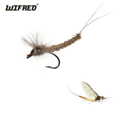 WIFREO 6TK #10#12 #14 CDC sulgede tiib Mayfly Deer Juuksed keha kuiv kärbs Rocky River Forell kalapüügi kärbsed peibutis