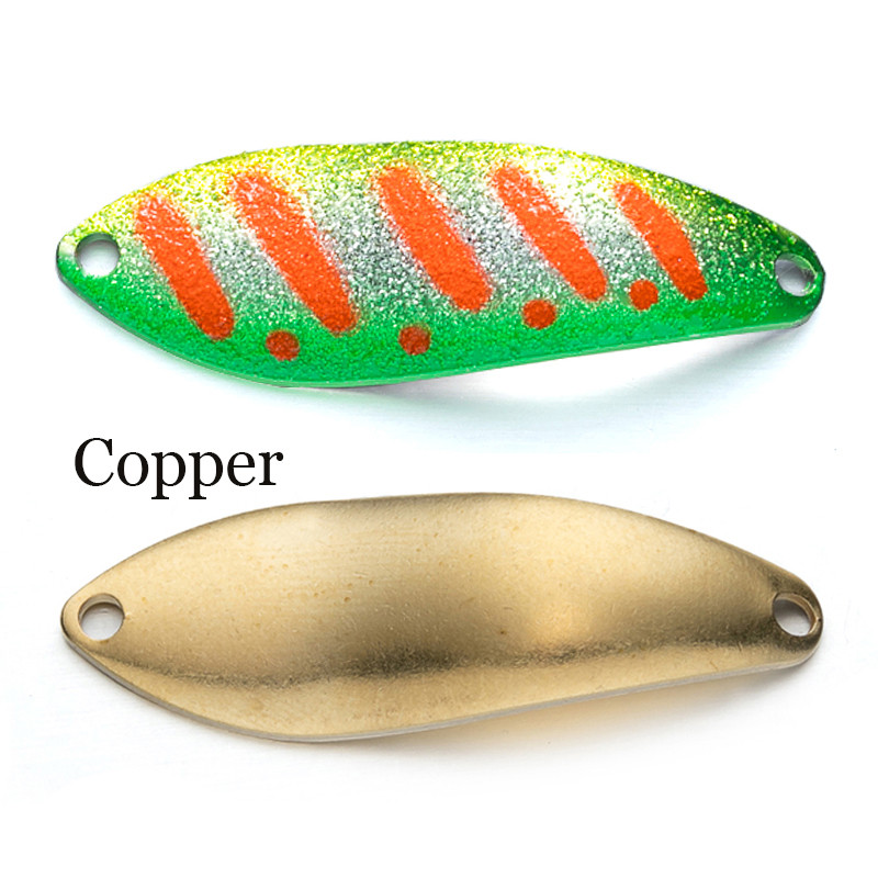 LTHTUG Peche BUX SPOON 3,8g Spoon Bait Spinnerbait Copper Metal kalapüügi landid forellile haugi lõhele