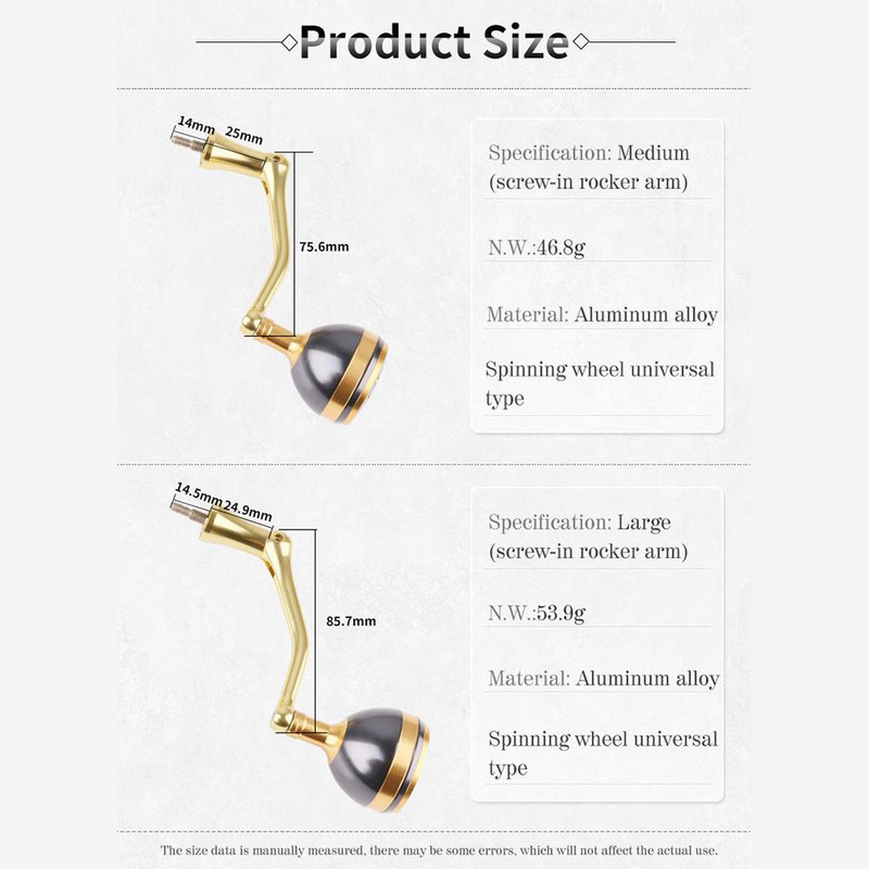 Metallist ketrusrulli käepideme nupp Kokkupandav roostevabast terasest käepideme nookur on sisse lülitatud keerutava rulli jaoks söödarulli tarvikute langetamiseks