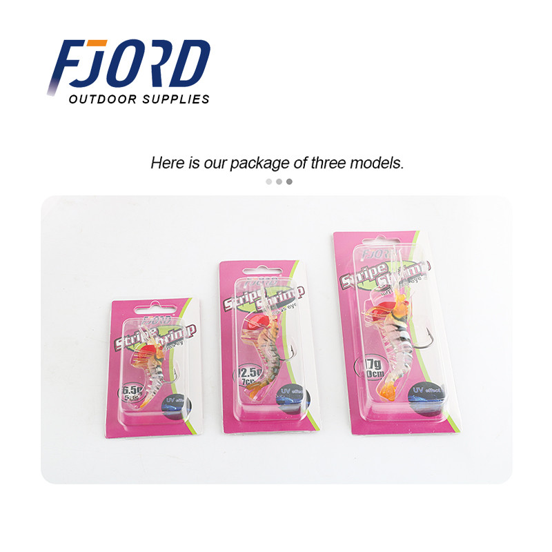 FJORD Hot Many Section Creveți Clasici Flexibili Creveți 6,5/12,5/17g Naluci de pescuit Nalucă moale Momeli bionice Cârlig de plumb Articol de pescuit