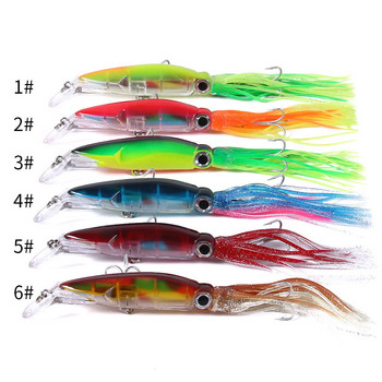 1 τμχ Δόλωμα ψαριού Hard Fishing Lure 40g 6 Χρώμα Squid High Carbon Steel Hook Hotpod μανιβέλα για τεχνητό τόνο Sea Allure Tool