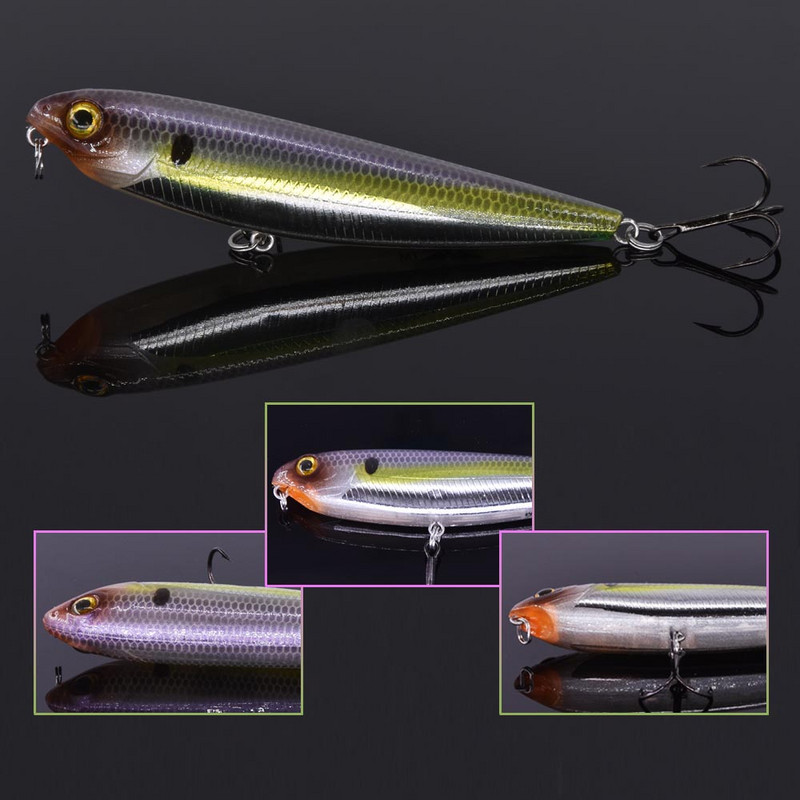 Makebass Luya Vooblerid popperiga kalapüük Peibutis Mullipiiats Sööt ABS Pealmine vesi Ujuv kõvasöödaga kalapüügitarbed Järv Merepüük