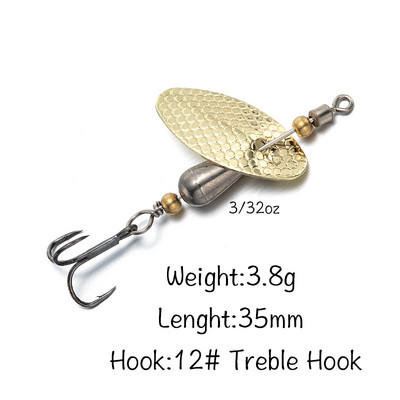 LTHTUG AR-S Käsitsi valmistatud Spinner Baits Stream 1/8 3/32 1/16 3/64oz Volfram Kuldne Hõbedane Väikesed Vask Lusikad Forelliahvena jaoks