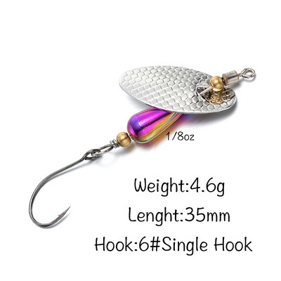 LTHTUG AR-S Käsitsi valmistatud Spinner Baits Stream 1/8 3/32 1/16 3/64oz Volfram Kuldne Hõbedane Väikesed Vask Lusikad Forelliahvena jaoks