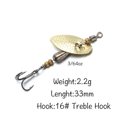 LTHTUG AR-S Käsitsi valmistatud Spinner Baits Stream 1/8 3/32 1/16 3/64oz Volfram Kuldne Hõbedane Väikesed Vask Lusikad Forelliahvena jaoks