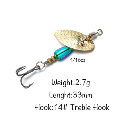 LTHTUG AR-S Käsitsi valmistatud Spinner Baits Stream 1/8 3/32 1/16 3/64oz Volfram Kuldne Hõbedane Väikesed Vask Lusikad Forelliahvena jaoks