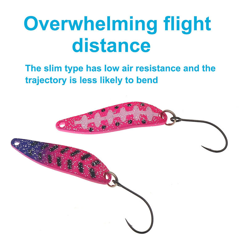 HISTOLURE 7g metallist lusikas, ühe konksuga kunstlik kõva sööt, 45 mm forelli spinner, litrid Püügipeibutis kalastustarbed