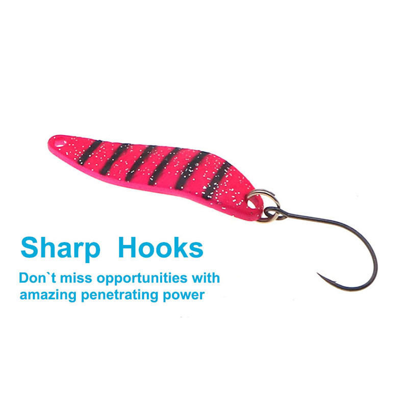 HISTOLURE 7g metallist lusikas, ühe konksuga kunstlik kõva sööt, 45 mm forelli spinner, litrid Püügipeibutis kalastustarbed