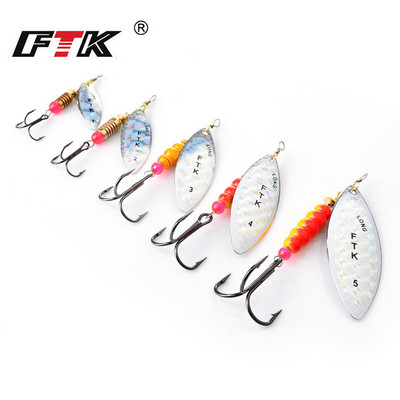 FTK Spinner Masalas 4G/7G/12G/18G/30G Šaukštas jaukas lydekoms Metalas su Treble Kabliukais Dirbtinis Bass Masalas žvejybos masalas