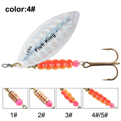 FTK Spinner Bait 4G/7G/12G/18G/30G Spoon Lures csuka fém magas horgokkal Mesterséges basszus csali horgászcsali