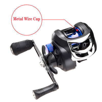 JOSBY Mulinetă pentru Baitcasting Stânga/Dreapta 7.2:1 Roată de pescuit cu frână magnetică Crap Pesca Apă sărată Apă dulce