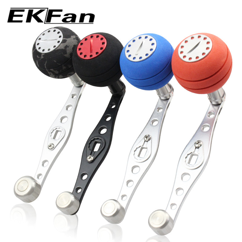 EKFan CNC Proces din aliaj de aluminiu 110MM Mâner EVA Buton potrivit pentru SHI&DAI Baitcasting Mulinete de pescuit Accesorii
