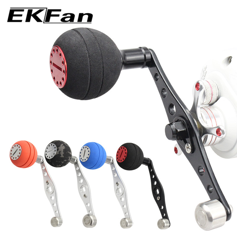 EKFan CNC Proces din aliaj de aluminiu 110MM Mâner EVA Buton potrivit pentru SHI&DAI Baitcasting Mulinete de pescuit Accesorii