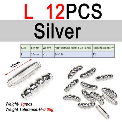 ICERIO 12 bucăți ponderat coasta tungsten corp din spate margele material de legare a muștelor pentru legarea scuds creveți rapid chiuvetă nimfă pescuit pe gheață