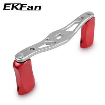 Μήκος EKfan 99mm 8*5mm Μέγεθος τρύπας Λαβή καρούλι ψαρέματος Ασημένια λαβή πόμολο κράμα αλουμινίου Εργαλείο ψαρέματος