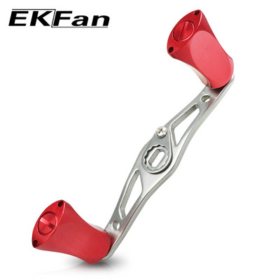 Μήκος EKfan 99mm 8*5mm Μέγεθος τρύπας Λαβή καρούλι ψαρέματος Ασημένια λαβή πόμολο κράμα αλουμινίου Εργαλείο ψαρέματος