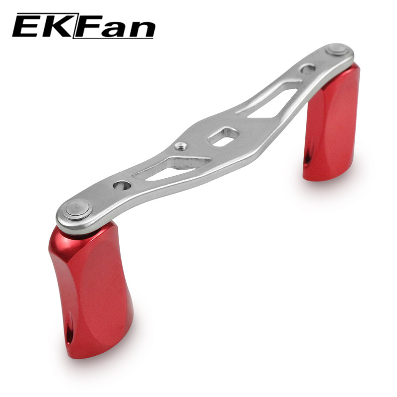 Μήκος EKfan 99mm 8*5mm Μέγεθος τρύπας Λαβή καρούλι ψαρέματος Ασημένια λαβή πόμολο κράμα αλουμινίου Εργαλείο ψαρέματος