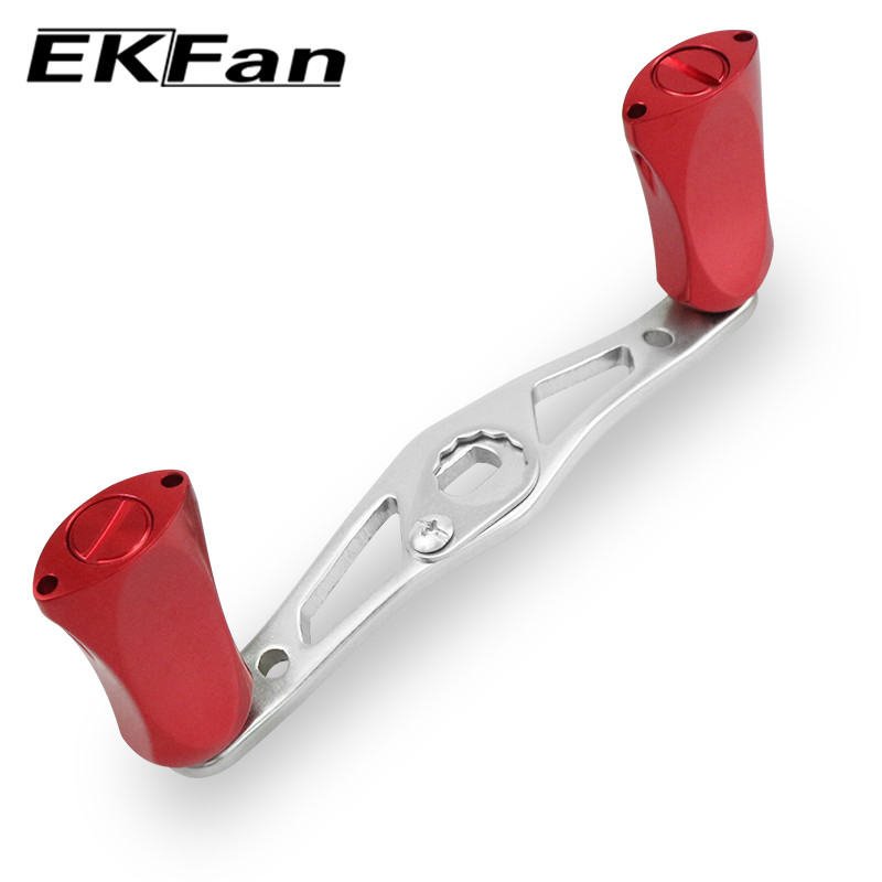 Μήκος EKfan 99mm 8*5mm Μέγεθος τρύπας Λαβή καρούλι ψαρέματος Ασημένια λαβή πόμολο κράμα αλουμινίου Εργαλείο ψαρέματος