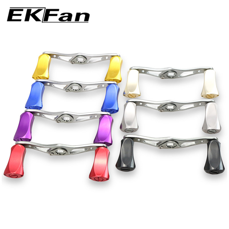 Μήκος EKfan 99mm 8*5mm Μέγεθος τρύπας Λαβή καρούλι ψαρέματος Ασημένια λαβή πόμολο κράμα αλουμινίου Εργαλείο ψαρέματος