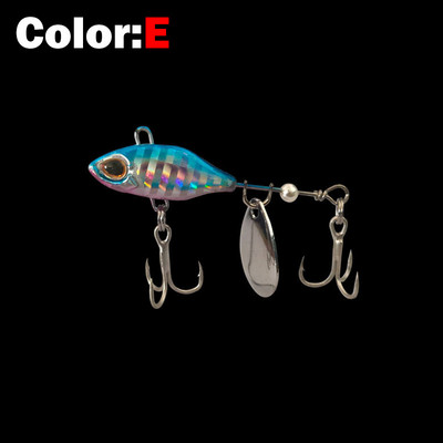 Uus saabunud 1 tk 7g/10g/14g metallist VIB kalapüügi vurr uppuv pöörlev lusikatõel Crankbait litrid söödad kalastustarbed