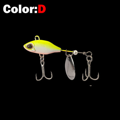 Uus saabunud 1 tk 7g/10g/14g metallist VIB kalapüügi vurr uppuv pöörlev lusikatõel Crankbait litrid söödad kalastustarbed
