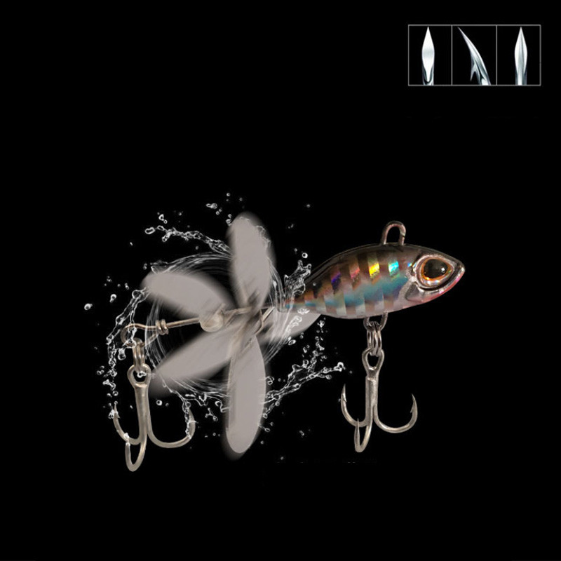 Uus saabunud 1 tk 7g/10g/14g metallist VIB kalapüügi vurr uppuv pöörlev lusikatõel Crankbait litrid söödad kalastustarbed