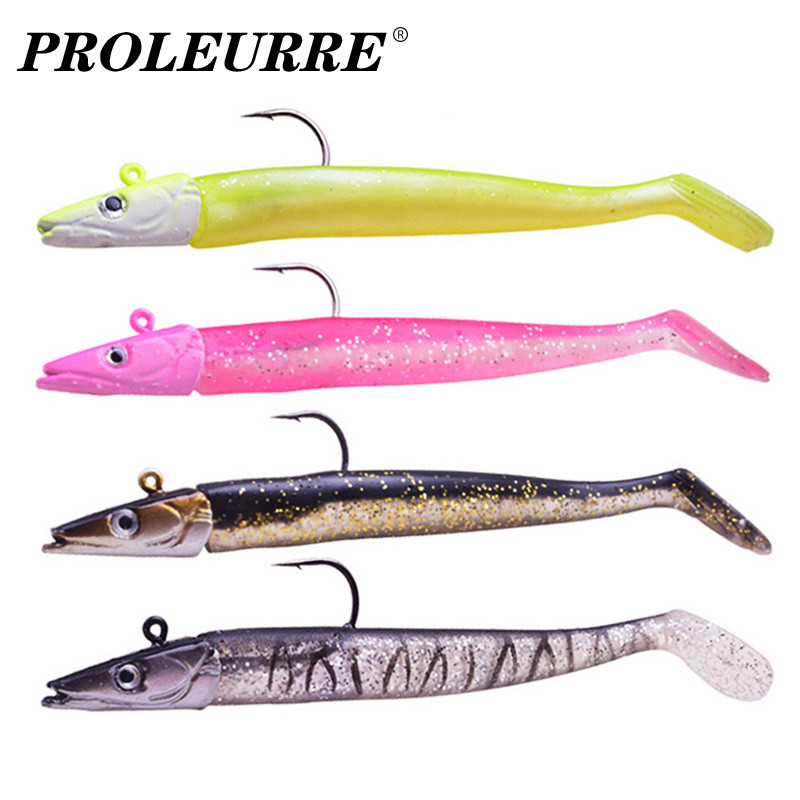 1 buc. Nalucă de pescuit cu cap de Jig Negru 12cm 16g Pescuit la Stiuca Bass Pesca Shad Momeală moale Cod de barcă Momeală de bibin pentru Zand Tackle