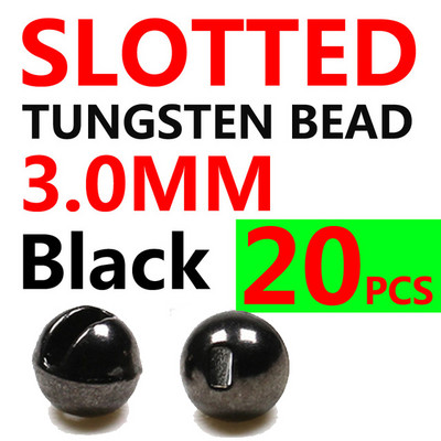 Wifreo 20 DB 2,5-3,5 mm-es hornyolt volfrám gyöngyök gyorsan süllyedő gyöngyfej Jig Nymph csalikhoz Kiegészítők Légykötő anyag