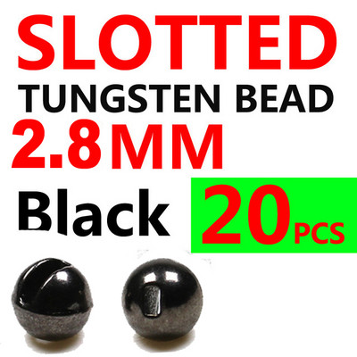 Wifreo 20 DB 2,5-3,5 mm-es hornyolt volfrám gyöngyök gyorsan süllyedő gyöngyfej Jig Nymph csalikhoz Kiegészítők Légykötő anyag