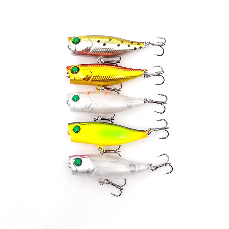 Nou 1 buc 4 cm 3,5 g mini Popper momeală dură nalucă de pescuit Crankbait Wobbler Tackle Isca Poper Floating Top Naluci pentru știucă